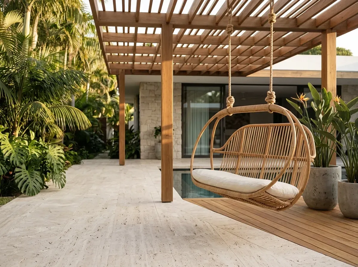 Premium Cane Swing Chair