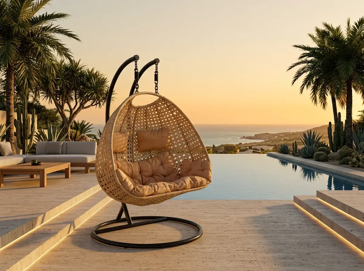 Premium Wicker Swing Chair